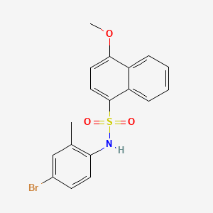 molecular formula C18H16BrNO3S B2847416 N-(4-bromo-2-methylphenyl)-4-methoxynaphthalene-1-sulfonamide CAS No. 2248935-63-7