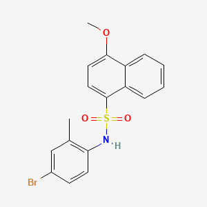 N-(4-bromo-2-methylphenyl)-4-methoxynaphthalene-1-sulfonamide