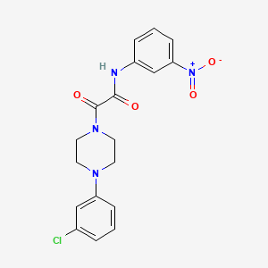 2-[4-(3-chlorophenyl)piperazin-1-yl]-N-(3-nitrophenyl)-2-oxoacetamide