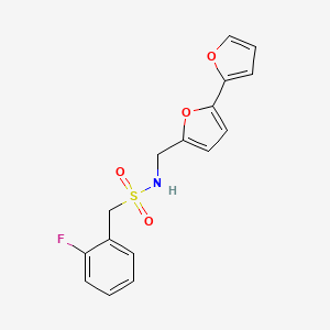 N-([2,2'-bifuran]-5-ylmethyl)-1-(2-fluorophenyl)methanesulfonamide