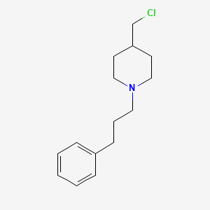 4-(Chloromethyl)-1-(3-phenylpropyl)piperidine