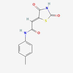 (Z)-2-(2,4-dioxothiazolidin-5-ylidene)-N-(p-tolyl)acetamide