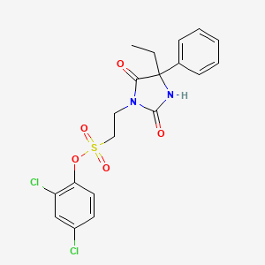 (2,4-Dichlorophenyl) 2-(4-ethyl-2,5-dioxo-4-phenylimidazolidin-1-yl)ethanesulfonate