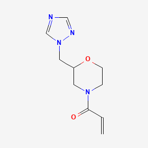 1-[2-(1,2,4-Triazol-1-ylmethyl)morpholin-4-yl]prop-2-en-1-one