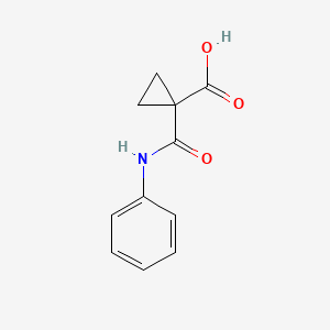 molecular formula C11H11NO3 B2847523 1-(Phenylcarbamoyl)cyclopropanecarboxylic acid CAS No. 145591-80-6