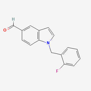 1-(2-fluorobenzyl)-1H-indole-5-carbaldehyde