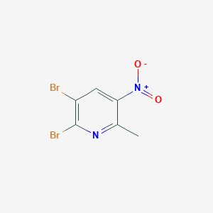 molecular formula C6H4Br2N2O2 B2847654 2,3-Dibromo-6-methyl-5-nitropyridine CAS No. 856834-12-3