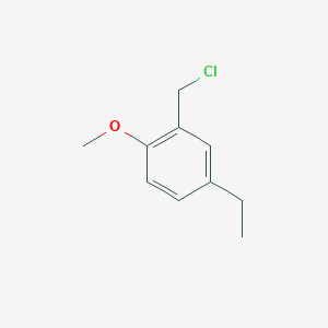 molecular formula C10H13ClO B2847659 2-(Chloromethyl)-4-ethyl-1-methoxybenzene CAS No. 85944-01-0