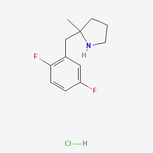 2-[(2,5-Difluorophenyl)methyl]-2-methylpyrrolidine hydrochloride