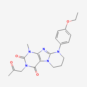 9-(4-ethoxyphenyl)-1-methyl-3-(2-oxopropyl)-6,7,8,9-tetrahydropyrimido[2,1-f]purine-2,4(1H,3H)-dione