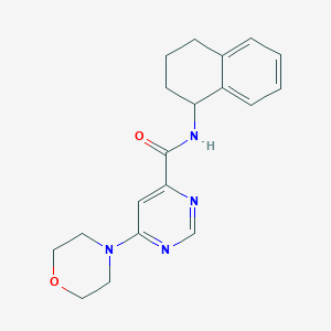 6-morpholino-N-(1,2,3,4-tetrahydronaphthalen-1-yl)pyrimidine-4-carboxamide