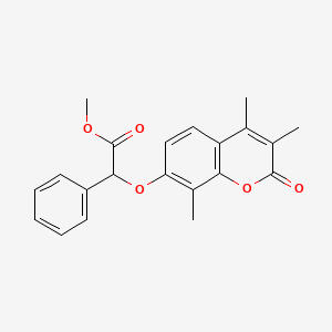 methyl phenyl[(3,4,8-trimethyl-2-oxo-2H-chromen-7-yl)oxy]acetate