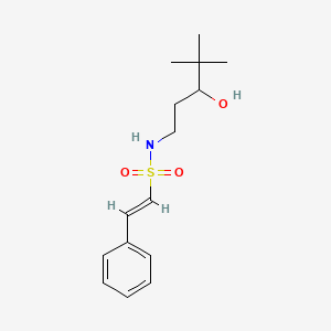 (E)-N-(3-hydroxy-4,4-dimethylpentyl)-2-phenylethenesulfonamide
