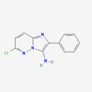 molecular formula C12H9ClN4 B2847758 6-Chloro-2-phenylimidazo[1,2-b]pyridazin-3-amine CAS No. 1334214-43-5