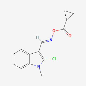 2-chloro-3-({[(cyclopropylcarbonyl)oxy]imino}methyl)-1-methyl-1H-indole