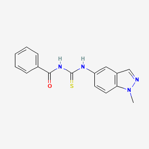 molecular formula C16H14N4OS B2847770 N-benzoyl-N'-(1-methyl-1H-indazol-5-yl)thiourea CAS No. 860649-96-3