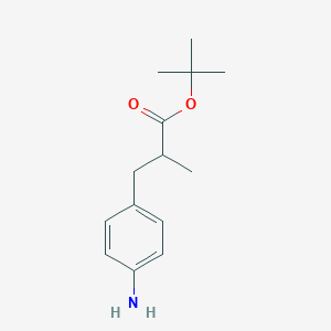Tert-butyl 3-(4-aminophenyl)-2-methylpropanoate