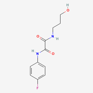 N'-(4-fluorophenyl)-N-(3-hydroxypropyl)oxamide