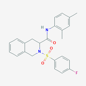 molecular formula C24H23FN2O3S B284778 N-(2,4-DIMETHYLPHENYL)-2-(4-FLUOROBENZENESULFONYL)-1,2,3,4-TETRAHYDROISOQUINOLINE-3-CARBOXAMIDE 