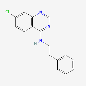 molecular formula C16H14ClN3 B2847780 7-chloro-N-(2-phenylethyl)quinazolin-4-amine CAS No. 477862-00-3