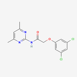 2-(3,5-dichlorophenoxy)-N-(4,6-dimethylpyrimidin-2-yl)acetamide