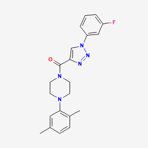 (4-(2,5-dimethylphenyl)piperazin-1-yl)(1-(3-fluorophenyl)-1H-1,2,3-triazol-4-yl)methanone