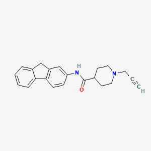 molecular formula C22H22N2O B2847790 N-(9H-fluoren-2-yl)-1-(prop-2-yn-1-yl)piperidine-4-carboxamide CAS No. 1223260-78-3