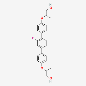 2-[4-[3-Fluoro-4-[4-(1-hydroxypropan-2-yloxy)phenyl]phenyl]phenoxy]propan-1-ol