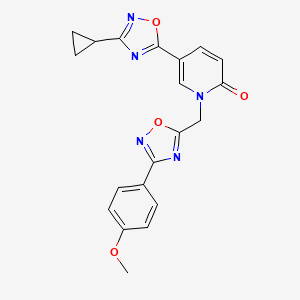 5-(3-cyclopropyl-1,2,4-oxadiazol-5-yl)-1-((3-(4-methoxyphenyl)-1,2,4-oxadiazol-5-yl)methyl)pyridin-2(1H)-one
