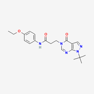 3-(1-(tert-butyl)-4-oxo-1H-pyrazolo[3,4-d]pyrimidin-5(4H)-yl)-N-(4-ethoxyphenyl)propanamide