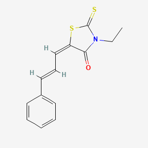 (E)-3-ethyl-5-((E)-3-phenylallylidene)-2-thioxothiazolidin-4-one