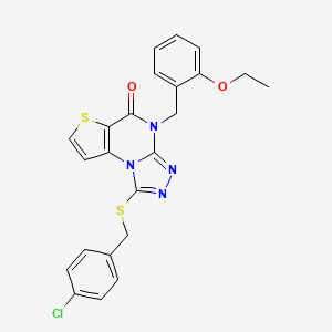 1-((4-chlorobenzyl)thio)-4-(2-ethoxybenzyl)thieno[2,3-e][1,2,4]triazolo[4,3-a]pyrimidin-5(4H)-one