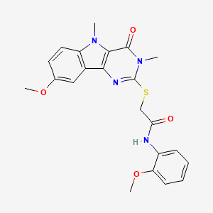 N-(5-chloro-2-methoxyphenyl)-3-[5-(4-fluorophenyl)-1,3,4-oxadiazol-2-yl]-1-methyl-1,4,6,7-tetrahydro-5H-pyrazolo[4,3-c]pyridine-5-carboxamide