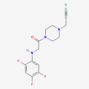 1-[4-(Prop-2-yn-1-yl)piperazin-1-yl]-2-[(2,4,5-trifluorophenyl)amino]ethan-1-one