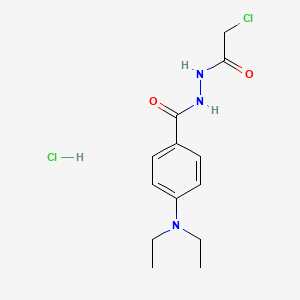 N'-(2-chloroacetyl)-4-(diethylamino)benzohydrazide hydrochloride