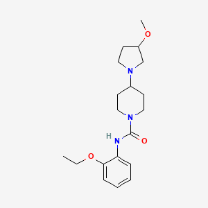 molecular formula C19H29N3O3 B2847854 N-(2-ethoxyphenyl)-4-(3-methoxypyrrolidin-1-yl)piperidine-1-carboxamide CAS No. 2309729-13-1