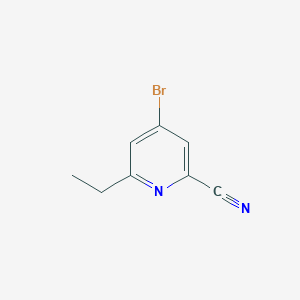 2-Pyridinecarbonitrile, 4-bromo-6-ethyl-