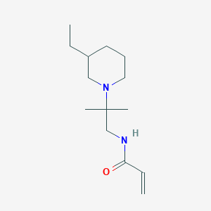 molecular formula C14H26N2O B2847859 N-[2-(3-Ethylpiperidin-1-yl)-2-methylpropyl]prop-2-enamide CAS No. 2411241-41-1