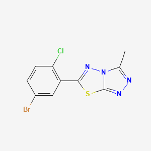 6-(5-Bromo-2-chlorophenyl)-3-methyl[1,2,4]triazolo[3,4-b][1,3,4]thiadiazole