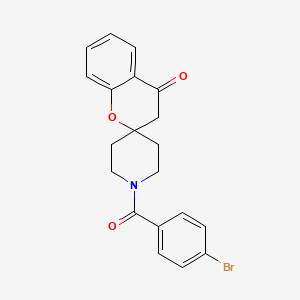 molecular formula C20H18BrNO3 B2847870 1'-(4-Bromobenzoyl)spiro[chroman-2,4'-piperidin]-4-one CAS No. 877810-92-9
