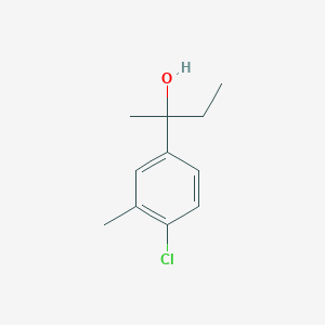 molecular formula C11H15ClO B2847874 2-(4-Chloro-3-methylphenyl)-2-butanol CAS No. 1378859-77-8