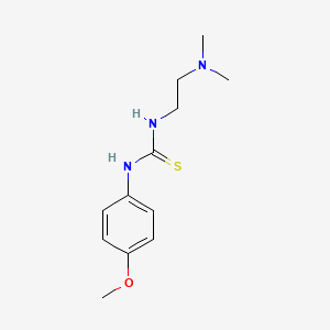 molecular formula C12H19N3OS B2847895 ((2-(Dimethylamino)ethyl)amino)((4-methoxyphenyl)amino)methane-1-thione CAS No. 351436-77-6