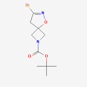 molecular formula C10H15BrN2O3 B2847914 tert-Butyl 7-bromo-5-oxa-2,6-diazaspiro[3.4]oct-6-ene-2-carboxylate CAS No. 1628744-69-3