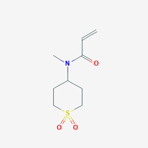 molecular formula C9H15NO3S B2847918 N-(1,1-dioxo-1lambda6-thian-4-yl)-N-methylprop-2-enamide CAS No. 2006041-79-6
