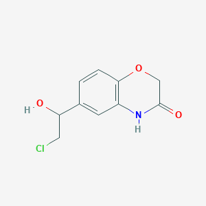 molecular formula C10H10ClNO3 B2847919 6-(2-chloro-1-hydroxyethyl)-3,4-dihydro-2H-1,4-benzoxazin-3-one CAS No. 1398659-85-2