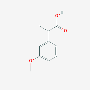 molecular formula C10H12O3 B2847921 2-(3-Methoxyphenyl)propanoic acid CAS No. 3146-60-9