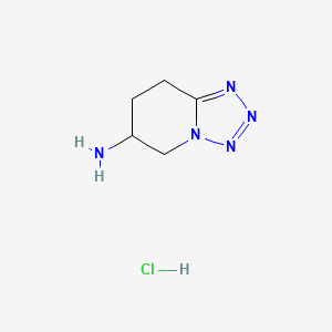 molecular formula C5H10ClN5 B2847924 5,6,7,8-Tetrahydrotetrazolo[1,5-a]pyridin-6-amine;hydrochloride CAS No. 2375267-44-8