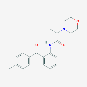 N-(2-(4-methylbenzoyl)phenyl)-2-morpholinopropanamide