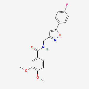 N-((5-(4-fluorophenyl)isoxazol-3-yl)methyl)-3,4-dimethoxybenzamide