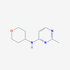 2-methyl-N-(oxan-4-yl)pyrimidin-4-amine